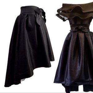Hi Low Taffeta Evening Skirt